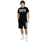 BENLEE SURRY - Maglietta da uomo e pantaloncini, vestibilità normale, nero/bianco, 3XL