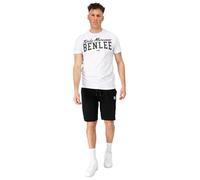 BENLEE T-shirt e pantaloncini da uomo, vestibilità regolare, REES, bianco/nero, taglia S