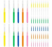 benlidoner 66 spazzole interdentali, spazzole interdentali in 6 colori con custodia, spazzole interdentali riutilizzabili e flessibili, spazzole dentali per la pulizia dei denti