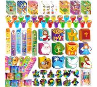 BenLouis Bibbia Bomboniere Cristiane Inspirational Verses Set Regalo Premi Bulk per Bambini Operazione Natale Bambino Domenica Scuola Religiosa Chiesa Attività Goodie Bag Stuffers (12 set cristiano)