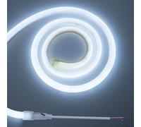 BENLUN 24V Striscia LED Neon 5 metri, Bagliore a 360 Gradi, 6500K Bianco Freddo Strisce LED Esterno Impermeabile, 8W/M Luci LED per Commerciale, Camera da letto (alimentatore non incluso)