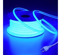 BENLUN Striscia LED COB 220V Esterno Impermeabile 20 metri, Blu Alta Luminosità 200W 288LEDs/M Strisce LED IP65, Strip LED per Commerciale, Camera da letto