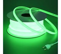 BENLUN Striscia LED COB 220V Esterno Impermeabile 20 metri, Verde Alta Luminosità 200W 288LEDs/M Strisce LED IP65, Strip LED per Commerciale, Camera da letto