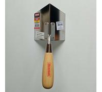 Benman cazzuola di acciaio inox per angoli esterni manico legno