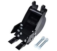 Benna per Mini Escavatore, Benna Scavo per Carichi Pesanti 12', Scavatrice Trincea con Denti in Metallo, Impermeabile, Resistente All'usura, per Scavo di Condotte, Benna