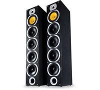 Bennett & Ross Exosphere Coppia Diffusori da Pavimento HiFi 4 Vie (200W RMS, Subwoofer 6,5", Woofer 6,5", 3x Midrange 6,5", Tweeter 1", Costruzione bass-reflex, Finitura effetto legno) nero