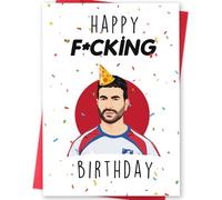 BENNLOOS Biglietto di compleanno umoristico Roy Kent per lui e lei, programma televisivo maleducato Ted Lasso per fan della TV, regalo speciale di compleanno con busta