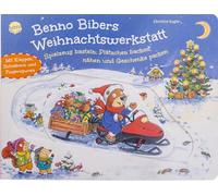 Benno Bibers Weihnachtswerkstatt. Spielzeug basteln, Plätzchen backen, nähen und Geschenke packen: Ein Spiel- und Mitmachbuch für die Weihnachtszeit ... Weihnachten. Mit Reimen, Klappen, Schiebern