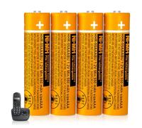 BENNTOP NI-MH - Batteria AAA 550 mAh, 1,2 V, per batterie AAA ricaricabili Panasonic, HHR-55AAABU per telefoni cordless Gigaset BT