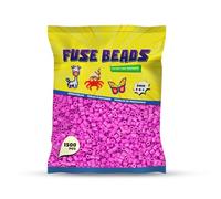 Benny Beads Perline da Stirare 1500 Pezzi, Dimensione Midi 5mm, Accessori Creativi per Lavori DIY Perline a Fusione