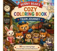 Benny Bear's Cozy Coloring Book: Train Journey