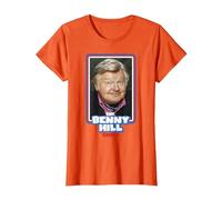 Benny Hill Show Smile retrò Invecchiato Maglietta, Donna, Arancio, XXL