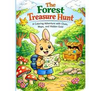 Benny the Rabbit’s Forest Treasure Hunt: A Fun Coloring Adventure with Clues, Maps, and Hidden Gold!