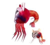 Benolls Tung Tung Tung Sahur Plush,2025 New Tralalero Tralala Plushish,Italian Brainrot Stuffed Figure Pillow Gift for Fans (Red)