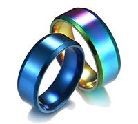 Benoon Anello da Pollice Anello da Dito Anello da 1 Pezzo Anello da Dito Leggero A Specchio Unisex in Acciaio Inossidabile per Matrimonio Argento 9