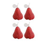Benoon Candela per aromaterapia a forma di fragola per eliminare l'odore di frutta per la casa rossa S
