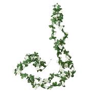 Benoon Fiore artificiale Falso Decor Fiore 1 Striscia Falso Fiore Rattan Flessibile Romantico Colorfast Matrimonio Fiore Artificiale Ghirlanda Decorazione Del Partito Simulazione Fiore