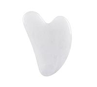 Benoon GuaSha Raschiatura Massaggio Strumento, Jade Stone Guasha Board,Guasha Board Smooth Relieve Wrinkles Skin Care Tool Cuore Forma Massaggio Pietra Piastra per Trattamento Bianco