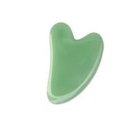 Benoon GuaSha Raschiatura Massaggio Strumento, Jade Stone Guasha Board,Guasha pietra a forma di cuore massaggio corpo sintetico viso massaggio Scraper Board per unisex colore giada