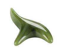 Benoon GuaSha Raschiatura Massaggio Strumento, Jade Stone Guasha Board,Unisex Guasha Board Beauty Therapy Tool SPA Massage Pain Relief Body Arm Scraper Green