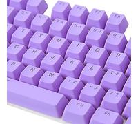 Benoon Keycaps, 106 Tasti PBT Ricambio Copritasti Retroilluminato In Tinta Unita Per Tastiera Meccanica Viola