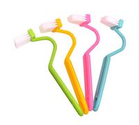 Benoon Scopino per WC A Forma di S per Uso Domestico, Spazzola per Pulizia Curvata sul Lato Strumento per La Pulizia del Bagno (Colore Invia per Casuale)