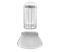 Benoon - Timbro per nail art, strumento per nail art, staccabile, con raschietto in silicone, per nail art, per manicure, colore bianco traslucido