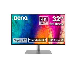 BenQ PD3225U 32" 4K Monitor per Mac con IPS Black e Thunderbolt 3 | IPS Black offre un contrasto 2000:1, con modalità M-Book e Thunderbolt 3 per flussi di lavoro Mac focalizzati sul colore.