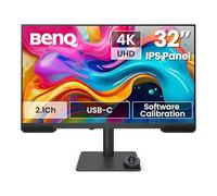 BenQ PV3200U 32" 4K UHD Monitor per video editing, 95% DCI-P3, 100% Rec.709/sRGB, audio 2.1, USB-C 65W, compatibile Mac, calibrazione in fabbrica e software, supporto ergonomico