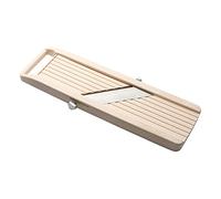 Benriner Affettatrice a mandolino portatile giapponese BN-1 con tre lame intercambiabili in acciaio inossidabile, color avorio, per tagliare frutta e verdura, in acciaio inossidabile, bianco sporco