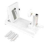 Benriner Affettatrice orizzontale professionale giapponese con tre lame intercambiabili, bianco BN-7W, plastica ABS
