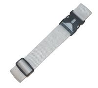 Benristraps Cinghietta da 50 mm con fibbia a sgancio rapido e regolazione della lunghezza per bagagli, valigie, borse (bianco, 2 metri)
