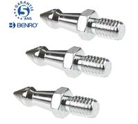 Benro 1 set di 3 punte punta in acciaio vite 3/8"" per treppiede Benro/Induro...