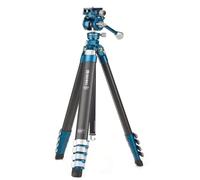 Benro CyanBird Pro Kit treppiede in fibra di carbonio - Treppiede da viaggio leggero con testa a sfera FS20PRO, piastra Arca-Swiss, chiusure a scatto e custodia per DSLR, mirrorless e videocamere