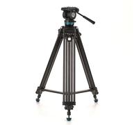 Benro KH25PC - Treppiede video con testa, carico utile di 15 libbre, trascinamento continuo della panoramica, piastra per fotocamera anti-rotazione (KH25PC)