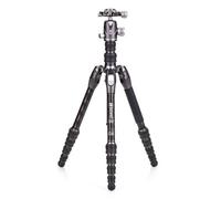 Benro Rhino Carbon Fibre Zero Series Tripod/Monopod with VX20 Ballhead, 5 Leg Sections, Twist Leg Locks, Padded Carrying Case (FRHN05CVX20) Max Height 139.5 cm