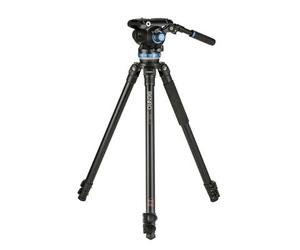 Benro Kit treppiede video A373F in alluminio serie 3, inclusa testa di appoggio video S8Pro