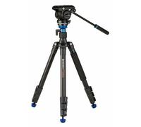 Benro A2883F - Treppiede pieghevole in alluminio con testa video fluida S4Pro (A2883FS4PRO)