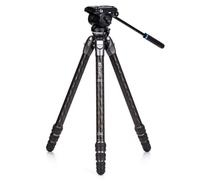 Benro Tortoise Treppiede in carbonio con testa video S4PRO e base livellante 34C