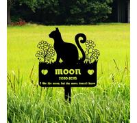 BeNsil Segnali Tombali Personalizzati per Animali Domestici,Pile di Cimiteri per Animali Domestici,Segnali Stradali,Statue Commemorative di Gatti, lapidi in Acciaio Inossidabile per Cani e Gatti