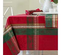 Benson Mills Holiday Legacy Tovaglia in tessuto jacquard in filato tinto, per festività, inverno e tovaglia natalizia (Holiday Legacy, 132 x 178 cm, rettangolare)