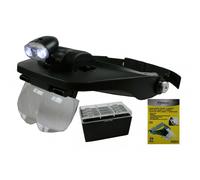 Benson tools lente di ingrandimento da testa + 4 lenti intercambiabili x monete