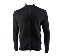 Benson Uomo Navy Costina Maglia Cerniera Intera Cardigan WW02 Taglia Large Nwt