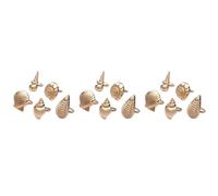 Benssey 15X Portatovaglioli nel Metallo con Conchiglie Marine Un Tema Costiero per Ricevimenti di Matrimoni, Cene, Riunioni di Famiglia, Articoli per la Tavola