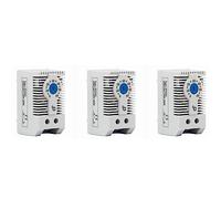 Benssey 3X KTS011 NO Regolatore di Temperatura Meccanico Regolabile Normalmente Aperto Termostato per Guida DIN, Utilizzato per Il Raffreddamento