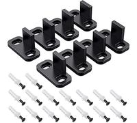 Benssey 8 Pezzi Guide del Pavimento Porta del Fienile Scorrevole Guide Porta ' Guida del Binario Inferiore per Montaggio un Parete un Pavimento Semplice nel Plastica Hardware