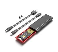 Benssey M2 SSD NVME Enclosure M.2 Un USB 3.1 SSD Box Case per M.2 PCIe NVMe M Key 2230/2242/2260/2280 Adattatore Tool Free, Nero