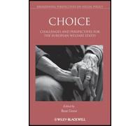 Bent Greve Choice (Tascabile) Broadening Perspectives in Social Policy