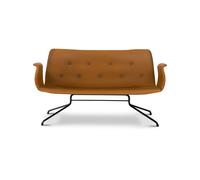Bent Hansen Primum Divano Con Bracciolo Cognac/Struttura Nera
