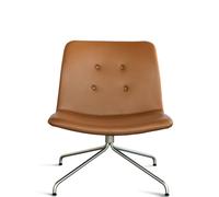 Bent Hansen Primum Poltrona Cognac/Gambe in Acciaio Inox